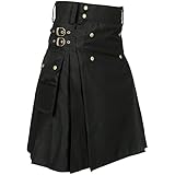 Active Herren-Kilts für Hochzeit (Schwarz, 42'')