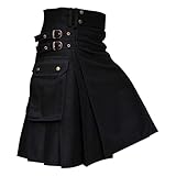 schottischer Kilt Faltenrock Damen lang rot schottischer...