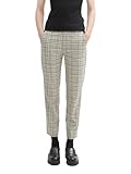 TOM TAILOR Denim Damen 1043452 Cigarette Hose mit Karomuster,...