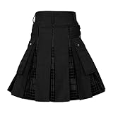 Schottland Rock Herren Vintage Kilt Gothic Punk Mode Kendo...