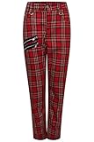 Ro Rox Tartan Hose Unisex Karierte Karohose Emo Punk Gotisch...