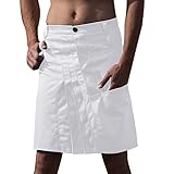 Rock Herren Individualität Vintage Schottenrock Punk mit Taschen...