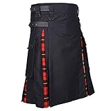 Schottland Rock Herren Vintage Kilt Gothic Punk Mode Kendo...