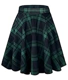 Damen Elegante Elastische Taille Ausgestellte A-Linie Midi Rock...