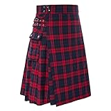 Schottischer Kilt Herren Kariert Klassischer Schottische Tartan...