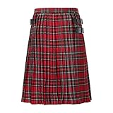 einfach und stilvoll schottischer Kilt rot Klassische...